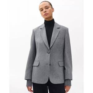 NEW RAG & BONE frank stretch ponte blazer in grey